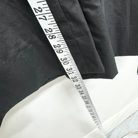 ETRO Women Black High-Rise Wide Leg Dress Pants Glossy Finish IT 40 US 10 - Picture 4 of 5